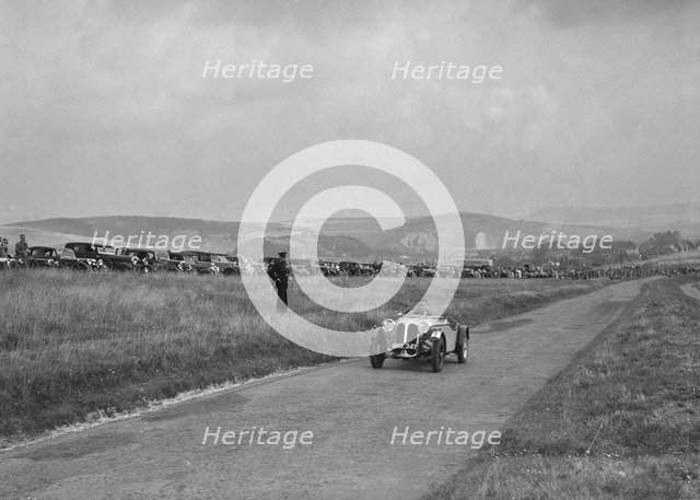 Frazer-Nash BMW 319/55 of CG Fitt at the Bugatti Owners Club Lewes Speed Trials, Sussex, 1937. Artist: Bill Brunell.