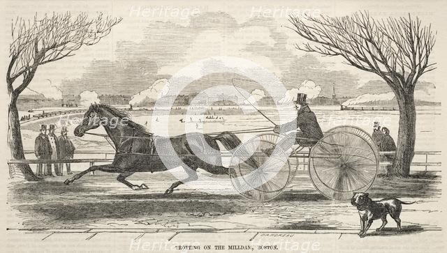 Trotting on the Mill Dam, Boston, 1859. Creator: Winslow Homer (American, 1836-1910).