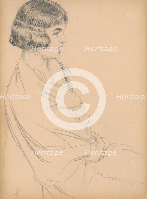 Seated Young Lady, around 1925. Creator: Ivan Zabota.