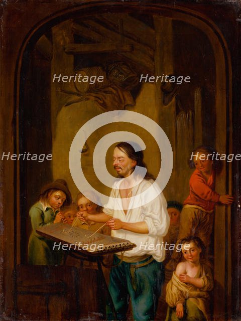 The Cimbalom Player, 1675. Creator: Ostade, Adriaen Jansz, van (1610-1685).