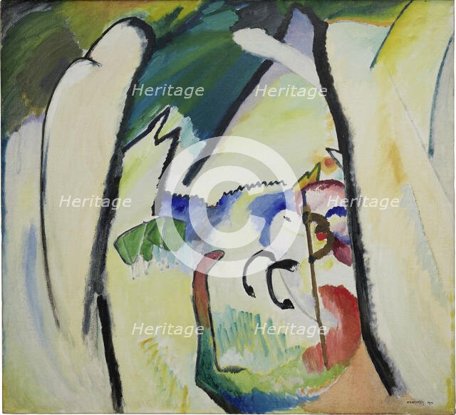 Saint George, 1910. Creator: Kandinsky, Wassily Vasilyevich (1866-1944).