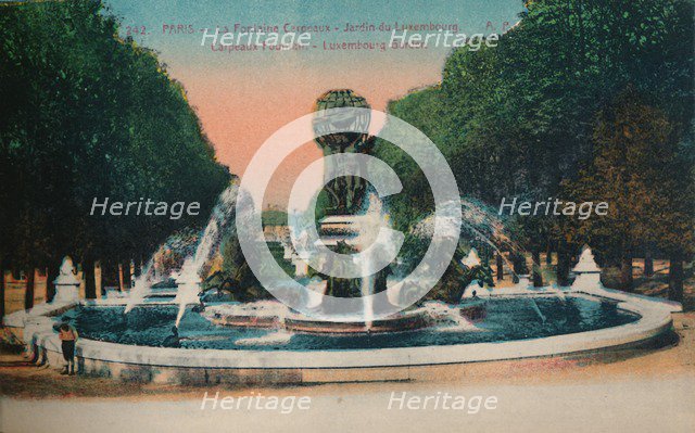 The Carpeaux Fountain - Jardin du Luxembourg, Paris, c1920. Artist: Unknown.