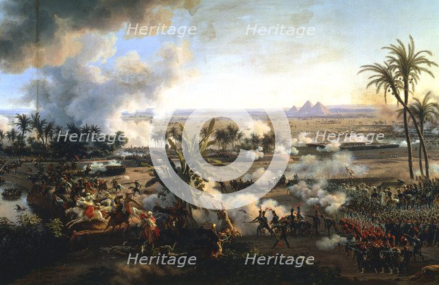 'The Battle of the Pyramids', 21 July 1798, (late 18th-early 19th century). Artist: Louis Francois Lejeune
