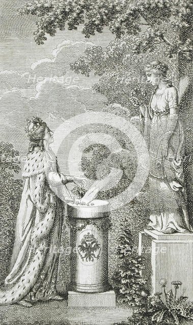 Title Page for Hoffman's 'German Flowers', 1790. Creator: Daniel Nikolaus Chodowiecki.