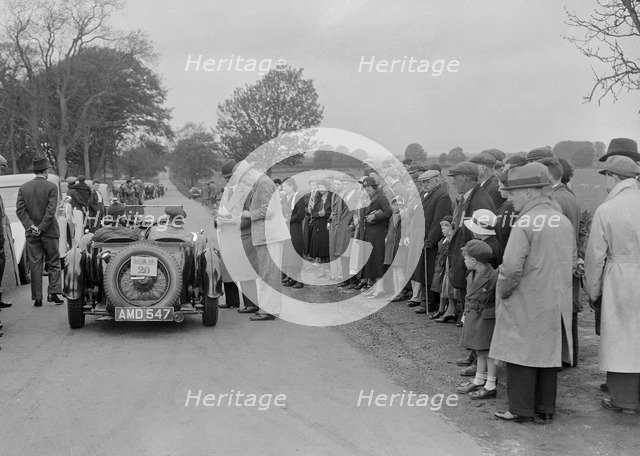 Aston Martin of JJ Boyd-Harvey at the RSAC Scottish Rally, 1934. Artist: Bill Brunell.