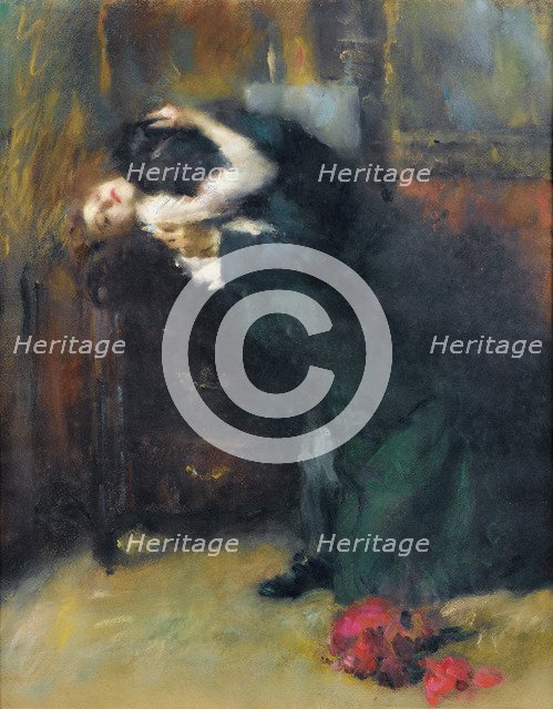 The Kiss. Artist: Alciati, Antonio Ambrogio (1878-1929)