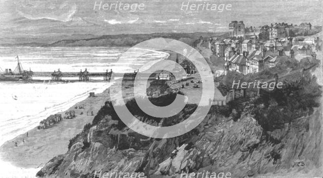 ''Visit of the Prince of Wales to Bournemouth; View of Bournemouth form the East Cliff',1890. Creator: Unknown.