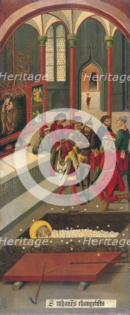 The Miracle of the Host at the Tomb of Saint John, 1478. Artist: Mälesskircher, Gabriel (ca. 1425-1495)
