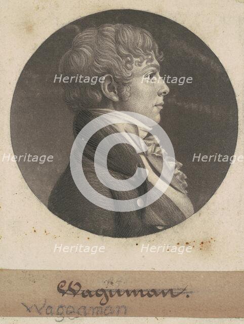 Thomas Ennalls Waggaman, 1803. Creator: Charles Balthazar Julien Févret de Saint-Mémin.