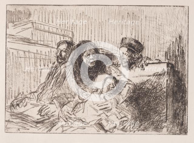 Temoins à laudience, 1908. Creator: Jean Louis Forain (French, 1852-1931).