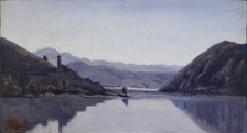 Lago di Piediluco, Umbria, 1826. Artist: Jean-Baptiste-Camille Corot.