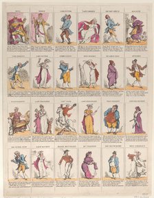 Twelfth Night Characters, 1811., 1811. Creator: Thomas Rowlandson.