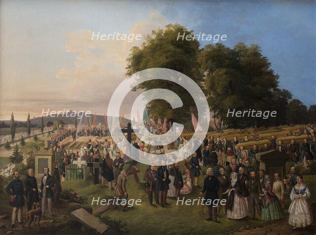 Funeral of the Victims of the Year 1848, 1848. Creator: Jozef Zajaczkowski.