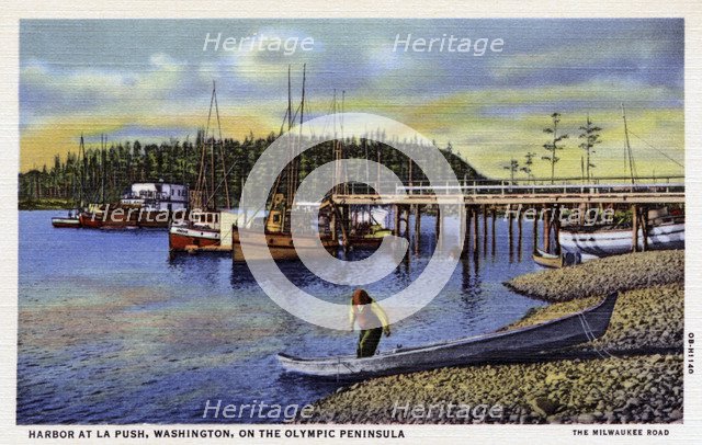 Harbour at La Push, Olympic Peninsula, Washington, USA, 1940. Artist: Unknown