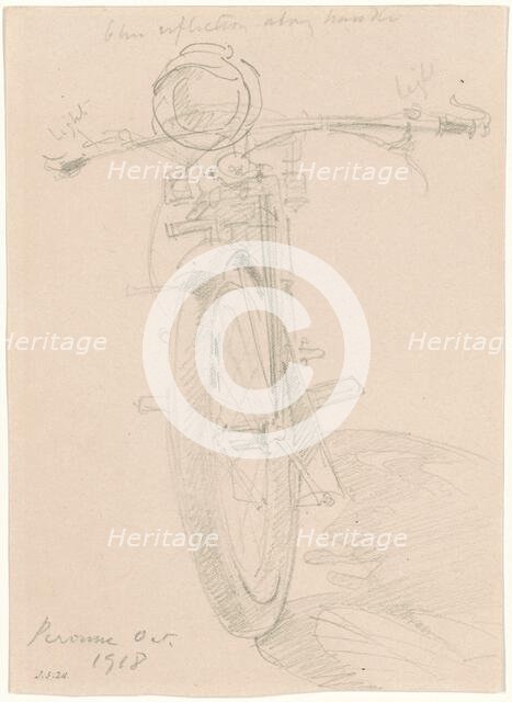 Motorcycle [recto], 1918. Creator: John Singer Sargent.