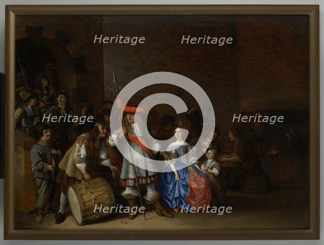 Guardroom Scene, c1665 -1673. Creator: Anthonie Palamedesz.