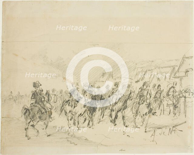 Man on Horseback, n.d. Creator: Alphonse de Neuville.