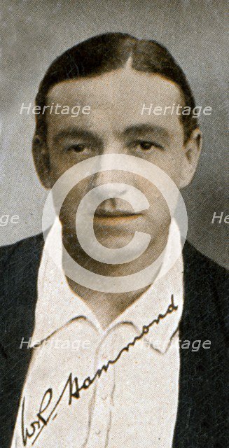 Walter R Hammond, England and Gloucestershire cricket, 1935. Artist: Unknown