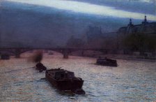 Evening on the Seine, 1893. Creator: Aleksander Gierymski.