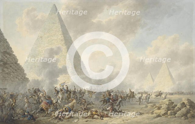 Battle of the Pyramids, 1803. Creator: Dirk Langendijk.