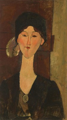 Beatrice Hastings (in front of a door), 1915. Creator: Modigliani, Amedeo (1884-1920).