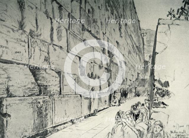 'The Wall of the Wailing-Place', 1902. Creator: John Fulleylove.