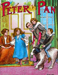 'Peter Pan - The Darlings at home', c1905. Artist: Unknown.