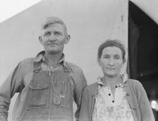In FSA migratory labor camp, Sinclair Ranch, Brawley, Imperial Valley, California, 1939. Creator: Dorothea Lange.