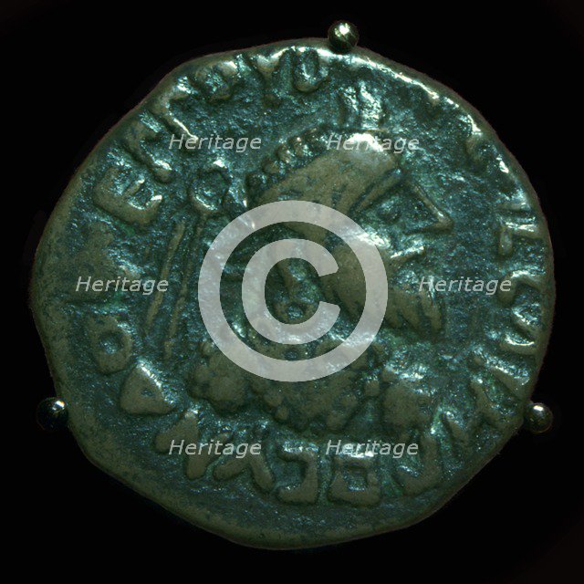 Bronze coin of the Parthian King Gondophares. Artist: Unknown