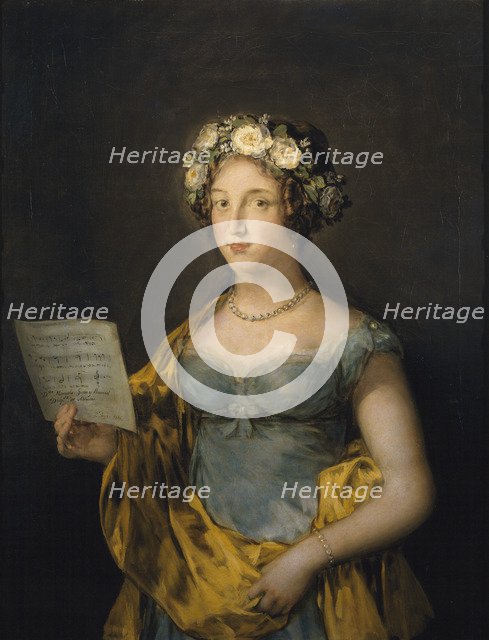 Portrait of Manuela Téllez Girón y Pimentel (1794-1838), Duchess of Abrantes, 1816. Artist: Goya, Francisco, de (1746-1828)
