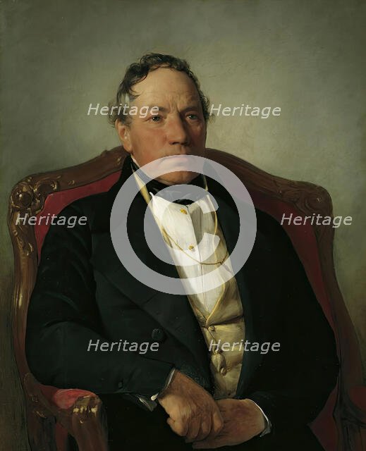 The industrialist Johann Nepomuk Reithoffer, 1844. Creator: Friedrich von Amerling.