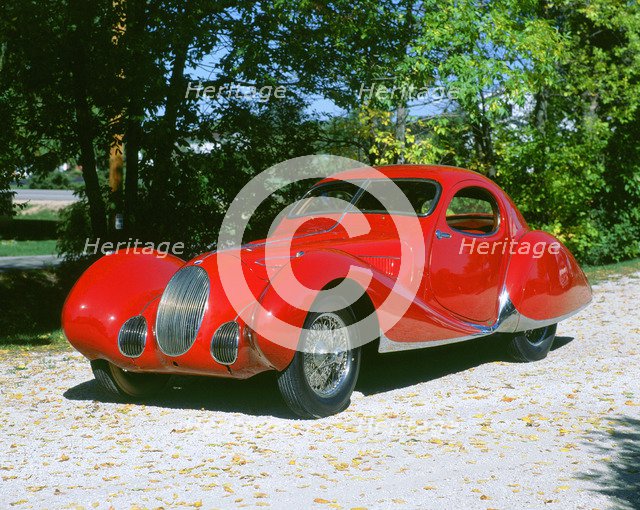 1938 Talbot Lago, Figoni & Falaschi coachwork.            . Artist: Unknown.