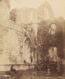 Fountains Abbey. Interior of Chapter House, 1850s. Creator: Joseph Cundall.