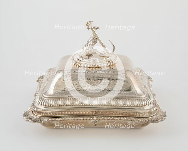 Entree Dish with Cover from the Hood Service, London, 1806/07. Creator: Paul Storr.