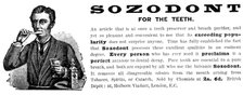 Advertisement for Sozodont for the Teeth, 1890. Creator: Unknown.