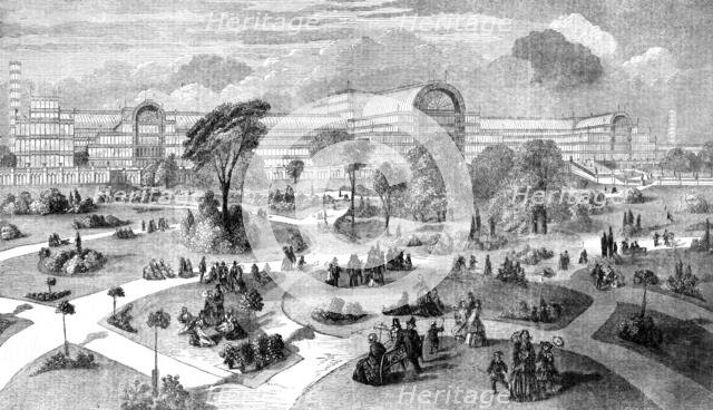 'The Crystal Palace from the Terrace Garden', 1854. Creator: Unknown.