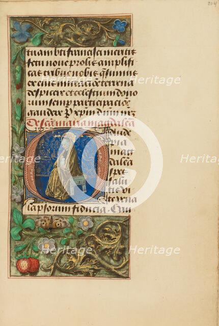 Initial G: Mary Magdalene; Crohin-La Fontaine Hours, (about 1480-1485?). Creators: Master of the Dresden Prayer Book, Workshop of the Master of the Dresden Prayer Book.