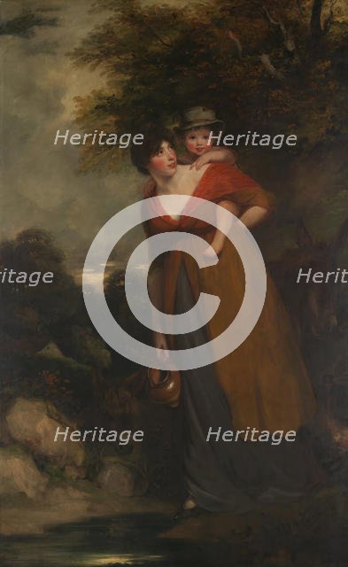 Mrs. Richard Brinsley Sheridan (Hester Jane Ogle, 1775/76-1817) and Her Son...). Creator: John Hoppner.