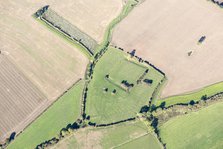 Site of St Andrews College and moat earthwork, Acaster Marshes, North Yorkshire, 2018. Creator: Emma Trevarthen.