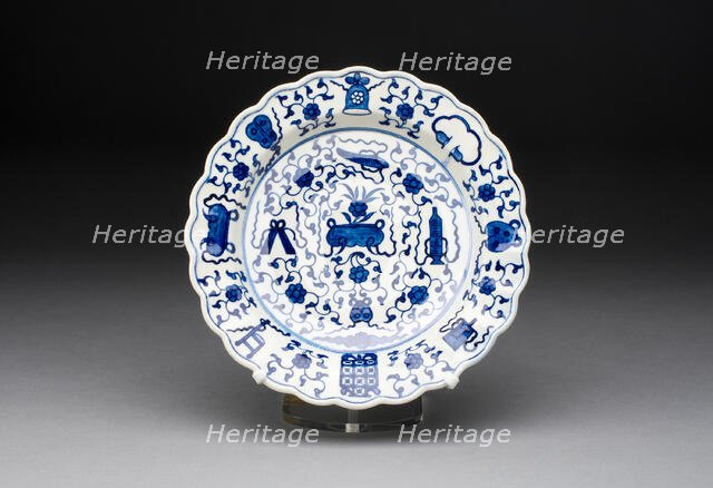 Plate, Worcester, c. 1770. Creator: Royal Worcester.