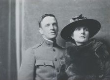 Mr. and Mrs. Ernest Peixotto, portrait photograph, 1918 Feb. 28. Creator: Arnold Genthe.