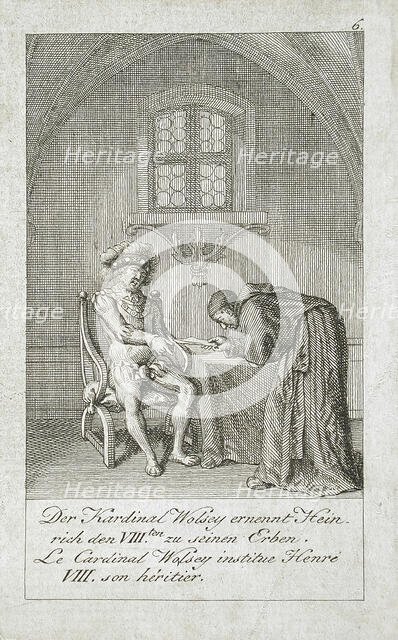 Illustration for the 'History of Henry VIII', 1797. Creator: Eberhard Siegfried Henne.