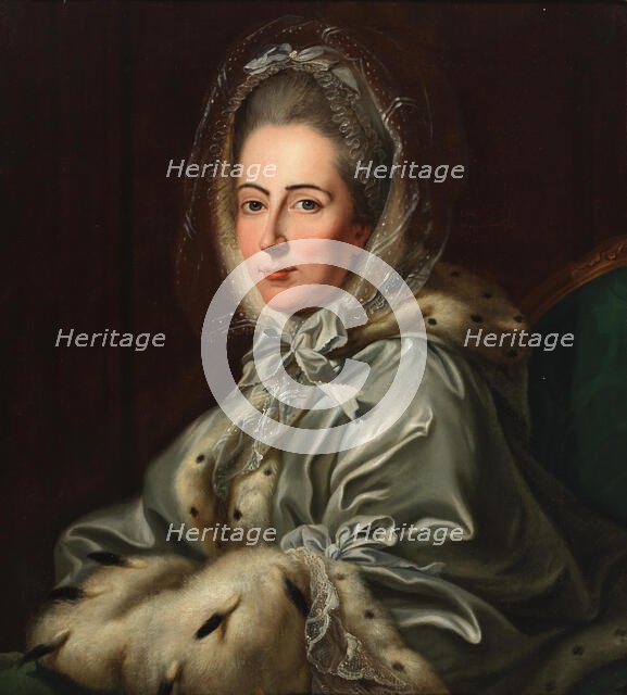 Portrait of Christiane Henriette, Countess Palatine of Zweibrücken-Birkenfeld...(1725-1816). Creator: Tischbein, Johann Heinrich, the Elder (1722-1789).