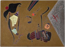 Der kleine rote Kreis (The small red circle), 1944. Creator: Kandinsky, Wassily Vasilyevich (1866-1944).