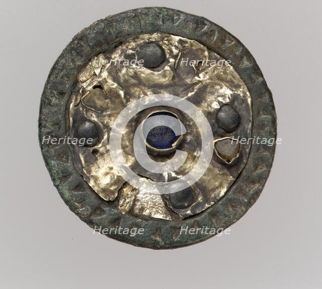 Disk Brooch, Frankish, 7th century. Creator: Unknown.