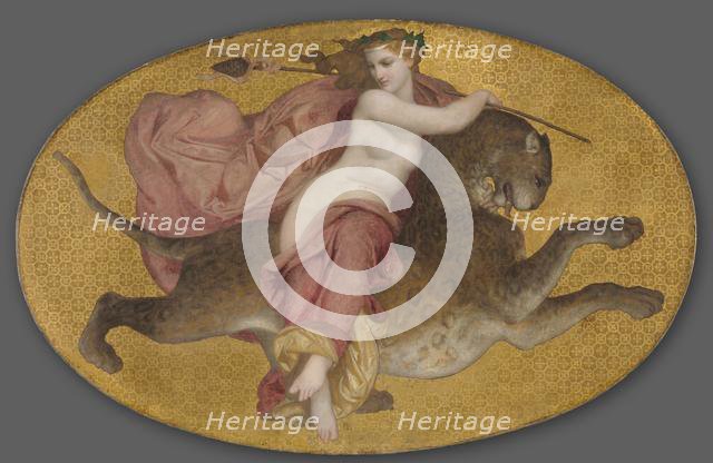 Bacchante on a Panther, 1855. Creator: William Adolphe Bouguereau (French, 1825-1905).