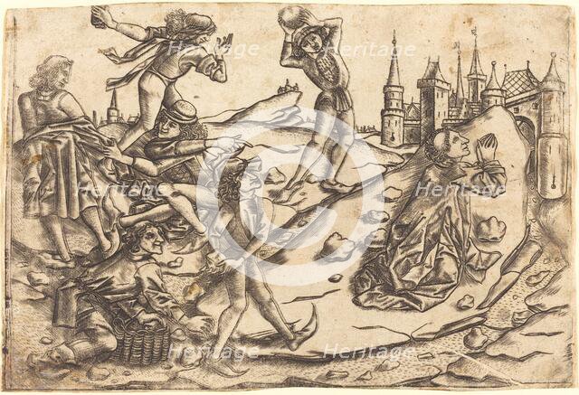 The Stoning of Saint Stephen, c. 1470/1475. Creator: Master with the Banderoles.