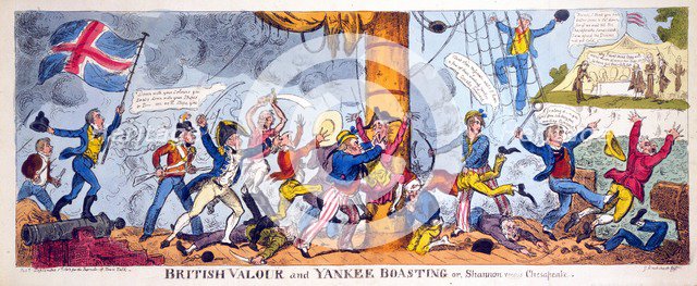 British Valour and Yankee Boasting or, Shannon versus Chesapeake, 1813.