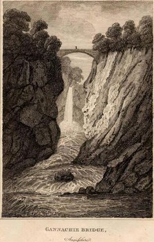Gannachie Bridge, near Edzell, Angus., 1801. Creator: James Fittler.