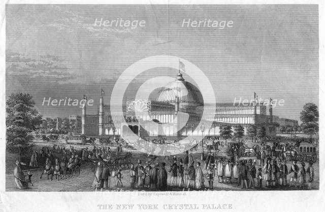 The New York Crystal Palace, 19th century. Artist: Unknown
